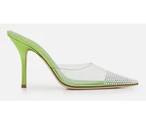 Mules 95mm Holly Cherry In Pvc | Verde