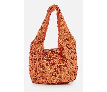 Mini Shopper Sequins Bag | Arancione