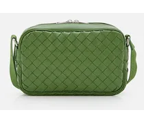 Camera Bag In Pelle Intrecciata | Verde