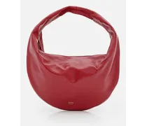 Olivia Medium Leather Hobo Bag | Rosso