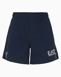 EA7 OFFICIAL STORE Shorts Tennis Pro In Tessuto Tecnico Ventus7 Blu