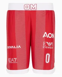 EA7 OFFICIAL STORE Olimpia Milano Shorts Replica Campionato 23/24 Lo