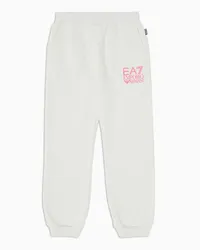 EA7 OFFICIAL STORE Pantaloni Jogger Visibility In Misto Cotone Bianco