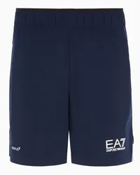 EA7 OFFICIAL STORE Bermuda Tennis Pro In Tessuto Tecnico Ventus7 Blu