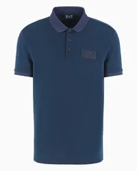 EA7 OFFICIAL STORE Polo Lux Identity  In Misto Modal Blu