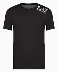 EA7 OFFICIAL STORE T-shirt Girocollo Dynamic Athlete In Tessuto Tecnico Vigor7 Nero