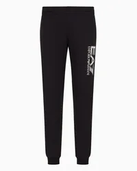 EA7 OFFICIAL STORE Pantaloni Jogger Visibility In Cotone Nero