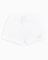 EA7 OFFICIAL STORE Costume Boxer Con Logo Bianco