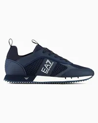 EA7 OFFICIAL STORE Sneakers Black & White Blu