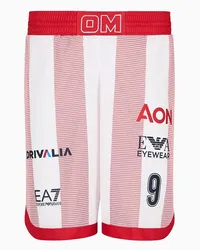 EA7 OFFICIAL STORE Olimpia Milano Shorts Replica Campionato 23/24 Melli