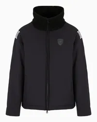 EA7 OFFICIAL STORE Bomber Soccer In Tessuto Tecnico Stretch Nero