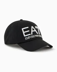 EA7 OFFICIAL STORE Cappello Baseball Logo Series In Cotone Nero