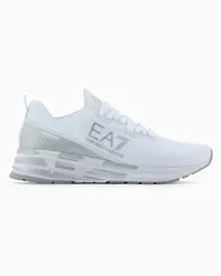 EA7 OFFICIAL STORE Sneakers Crusher Distanca Knit Argento