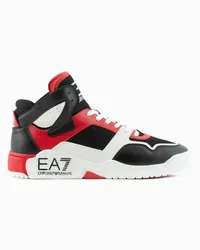 EA7 OFFICIAL STORE Sneakers Basket Mid Bicolore