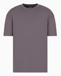 EA7 OFFICIAL STORE T-shirt Girocollo Graphic Series In Cotone Con Stampa Grigio