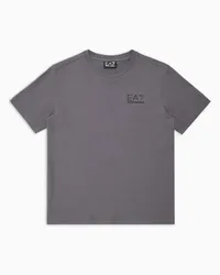 EA7 OFFICIAL STORE T-shirt Girocollo Core Identity Boy In Cotone Grigio