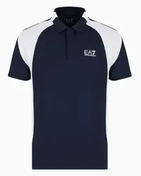 EA7 OFFICIAL STORE Polo Tennis Pro In Tessuto Tecnico Ventus7 Blu