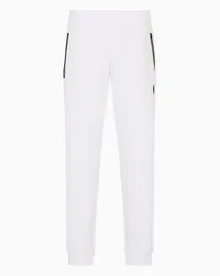 EA7 OFFICIAL STORE Pantaloni Jogger Premium Shield In Misto Viscosa Stretch Bianco