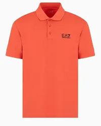 EA7 OFFICIAL STORE Polo Core Identity In Cotone Stretch Arancione