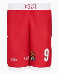 EA7 OFFICIAL STORE Olimpia Milano Shorts Replica Eurolega 23/24 Melli