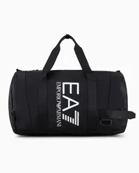 EA7 OFFICIAL STORE Borsone Con Maxi Logo In Tessuto Tecnico Nero