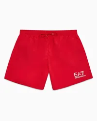 EA7 OFFICIAL STORE Costume Boxer Con Logo Rosso