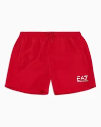 EA7 OFFICIAL STORE Costume Boxer Con Logo Rosso