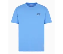 EA7 OFFICIAL STORE T-shirt Core Identity In Cotone Pima Azzurro