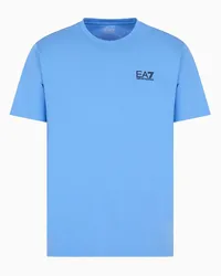 EA7 OFFICIAL STORE T-shirt Core Identity In Cotone Pima Azzurro