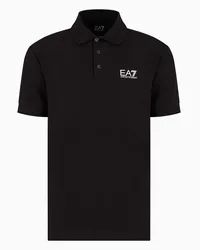 EA7 OFFICIAL STORE Polo Core Identity In Cotone Stretch Nero