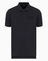 EA7 OFFICIAL STORE Polo Lux Identity  In Misto Modal Nero