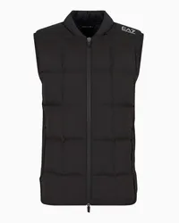 EA7 OFFICIAL STORE Gilet Imbottito Golf Pro In Tessuto Tecnico Nero