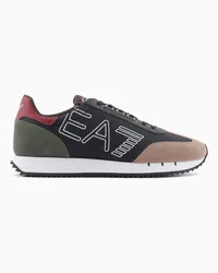 EA7 OFFICIAL STORE Sneakers Black And White Vintage Fantasia