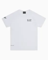 EA7 OFFICIAL STORE T-shirt Tennis Pro Boy In Tessuto Tecnico Ventus7 Bianco