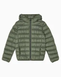 EA7 OFFICIAL STORE Bomber Imbottito Con Cappuccio Visibility Boy Militare