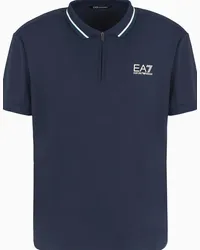 EA7 OFFICIAL STORE Polo Golf Pro In Piquet Stretch Blu