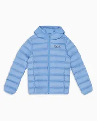 EA7 OFFICIAL STORE Bomber Imbottito Con Cappuccio Visibility Boy Azzurro