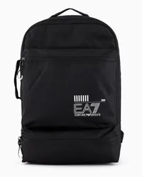 EA7 OFFICIAL STORE Zaino Train Core In Tessuto Riciclato Asv Nero