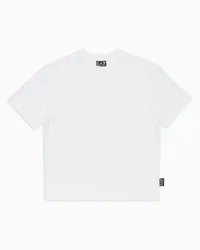 EA7 OFFICIAL STORE T-shirt Girocollo Logo Series In Cotone Bianco