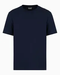 EA7 OFFICIAL STORE T-shirt Girocollo Logo Series In Cotone Blu