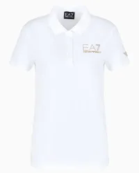 EA7 OFFICIAL STORE Polo A Maniche Corte Evolution In Misto Cotone E Modal Bianco