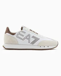 EA7 OFFICIAL STORE Sneakers Black And White Vintage Beige