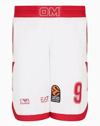 EA7 OFFICIAL STORE Olimpia Milano Shorts Replica Eurolega 23/24 Melli