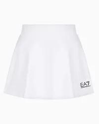 EA7 OFFICIAL STORE Minigonna Tennis Pro In Tessuto Tecnico Ventus7 Bianco