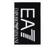 EA7 OFFICIAL STORE Sciarpa Con Maxi Logo Nero