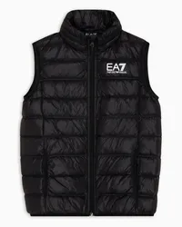 EA7 OFFICIAL STORE Gilet Imbottito Packable Core Identity Boy Nero