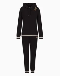 EA7 OFFICIAL STORE Tuta Core Lady In Cotone Stretch Nero