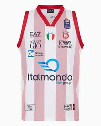 EA7 OFFICIAL STORE Olimpia Milano Canotta Replica Campionato 23/24 Bianco