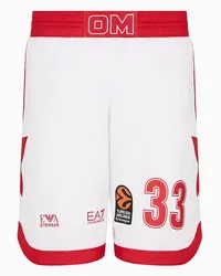 EA7 OFFICIAL STORE Olimpia Milano Shorts Replica Eurolega 23/24 Mirotic