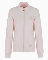 EA7 OFFICIAL STORE Felpa Evolution Con Zip Rosa